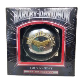 1999 Cavanaugh Collectible Harley Davidson Gas Cap Christmas Ornament - HD Wings Logo/Fatboy