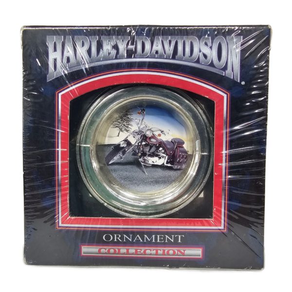 1999 Cavanaugh Collectible Harley Davidson Gas Cap Christmas Ornament - HD Wings Logo/Fatboy