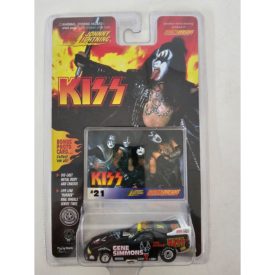 Johnny Lightning KISS Gene Simmons 1:64 Diecast Car w/COOLEST BAND IN THE LAND Photo Card #21