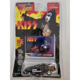Johnny Lightning KISS Gene Simmons 1:64 Diecast Car w/GENE TIED UP AT THE MOMENT Photo Card #34