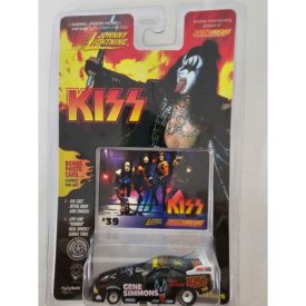 Johnny Lightning KISS Gene Simmons 1:64 Diecast Car w/HANGIN FROM THE RAFTERS Photo Card #39