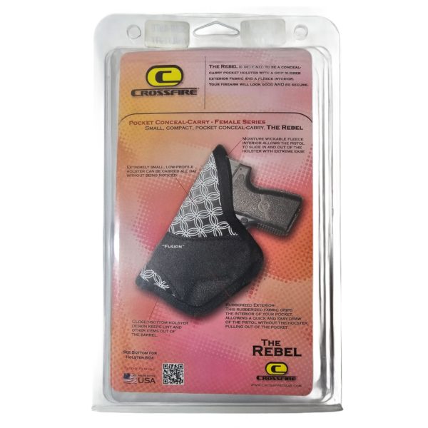 CrossFire The Rebel Women's Pocket Conceal-Carry 1" - 1.5" Sub-Compact Holster, Ambidextrous, Color: Fusion