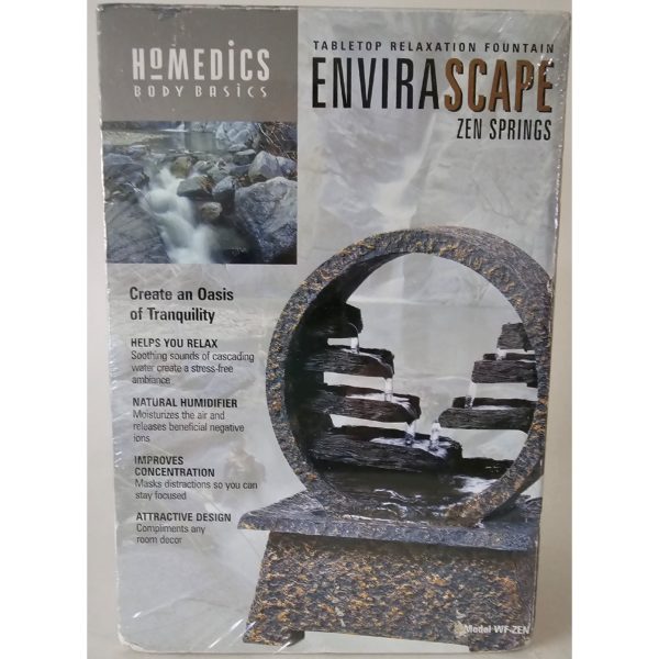 HoMedics EnviraScape Zen Springs Tabletop Relaxation Fountain