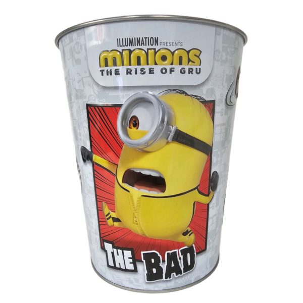 AMC Promotional Minions Movie The Rise of Gru Popcorn Tin Bucket The Good Bad Teddy