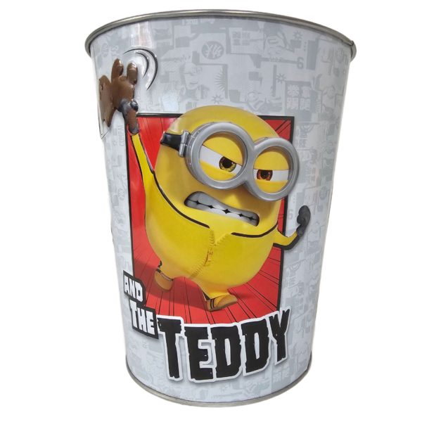 AMC Promotional Minions Movie The Rise of Gru Popcorn Tin Bucket The Good Bad Teddy