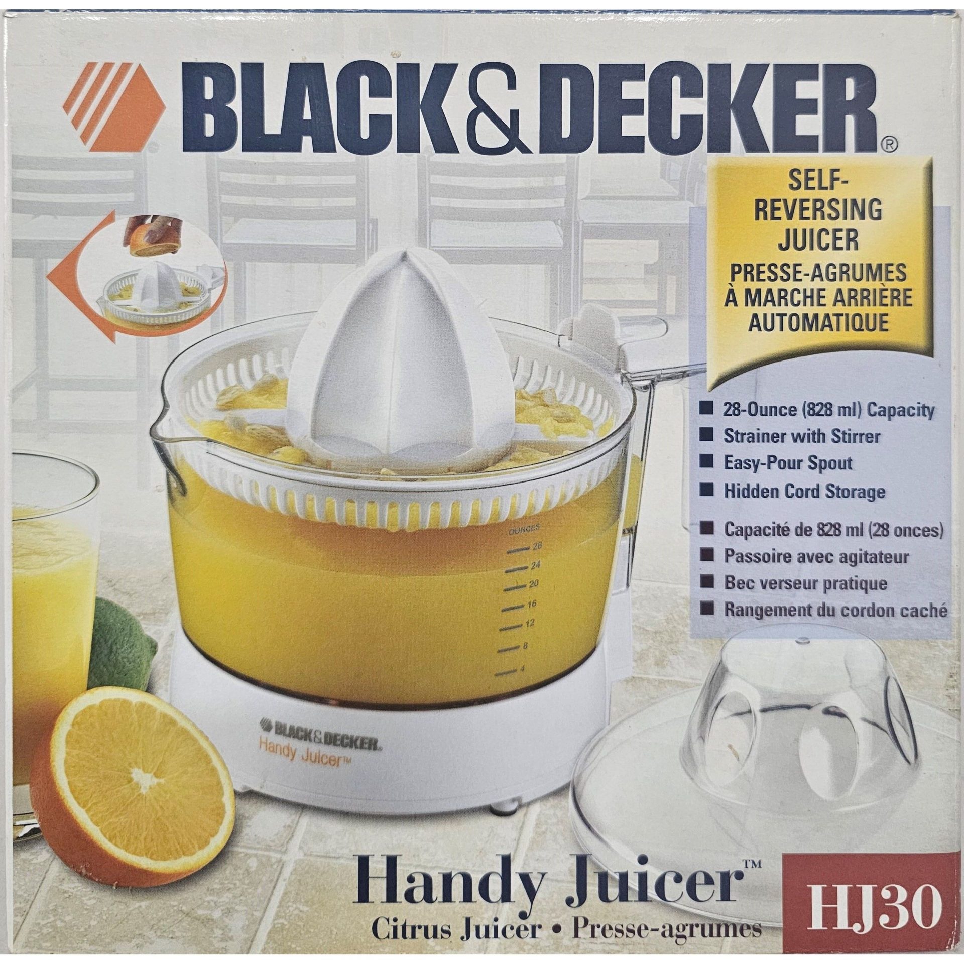 Black & Decker HJ30 Handy Electric Citrus Juicer 28oz Strainer - Nokomis  Bookstore & Gift Shop