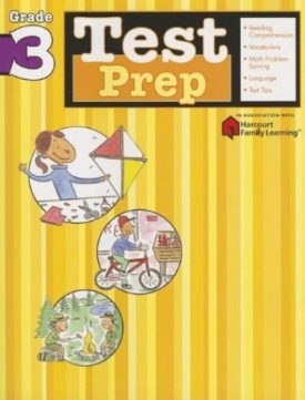 Test Prep: Grade 3 (Flash Kids Harcourt Family Learning) (Paperback)