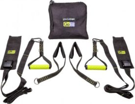 GoFit Gravity Straps with Training Manual, Door anchors, Handles, Ankle Cradles & Carry Bag