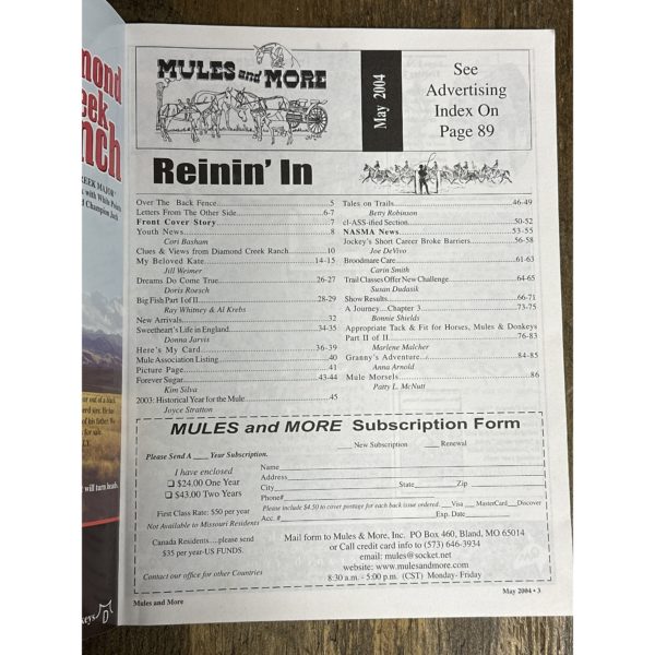 Mules and More - May 2004 Vol. 14 issue 7 (Back Issue Magazine)