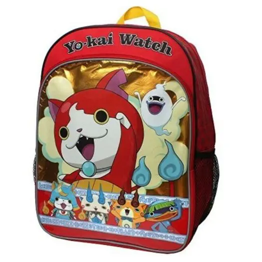 Accessory Innovations Yo-Kai Watch Jibayan Crew 16 inch Backpack with Side Mesh Pockets