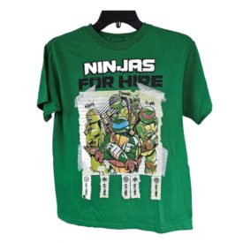 2014 Teenage Mutant Ninja Turtles Boys' Graphic Tee Ninjas For Hire Size 14/16 XL