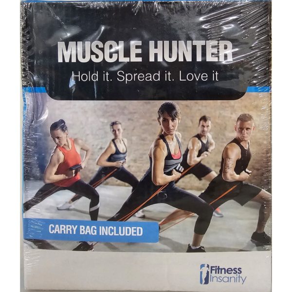 Muscle Hunter Fitness Insanity Resistance Bands, 5 Exercise Bands, 10-50 lbs