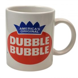1998 America's Original Dubble Bubble Chewing Gum White Ceramic Coffee Mug