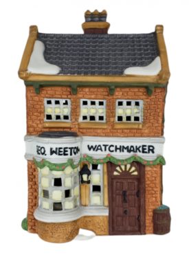  Department56 Original Snow Village Buck's Fish Shack Lit  Building, 5, Multicolor : Home & Kitchen