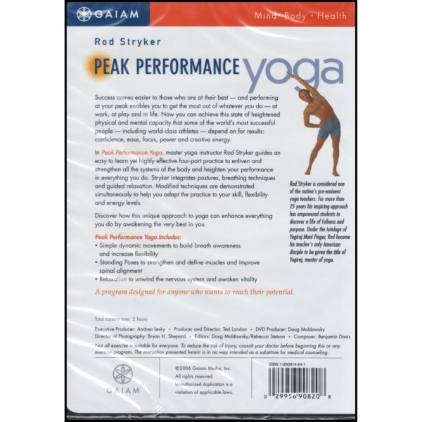 Peak Performance Yoga - Rod Striker (DVD)