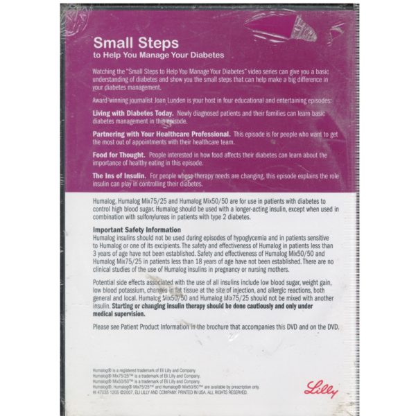 Small Steps to Help Manage Your Diabetes - Humalog (DVD)