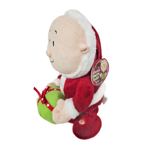 Macy's 2011 Animated Santa Baby Plush Doll Sings "Santa Baby" by Sound N Light Animatronics