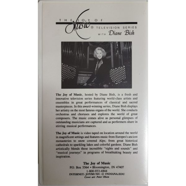 The Joy of Music TV Series Diane Bish - No. 9305 Fr. Masterworks for Organ (VHS Tape)