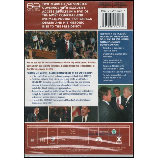 60 MINUTES PRESENTS OBAMA-ALL ACCESS-ROAD TO THE W (DVD)