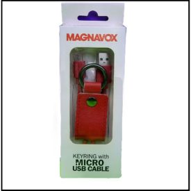 iPhone Keyring with USB / Lightning Charging Cable - Red