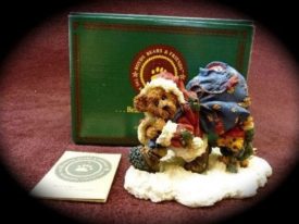 Boyds Bear Bearstone Collection S C Northstar & Emmett Lil Helper #22830