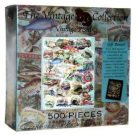 Vintage Fishing (The Vintage 3D Collection) (500 Pieces)