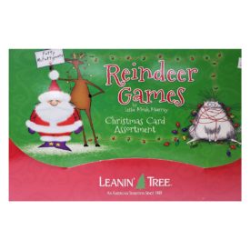Leanin Tree Reindeer Games by Leslie Moak Murray Funny Christmas Card Assortment 20 Cards & 22 Envelopes