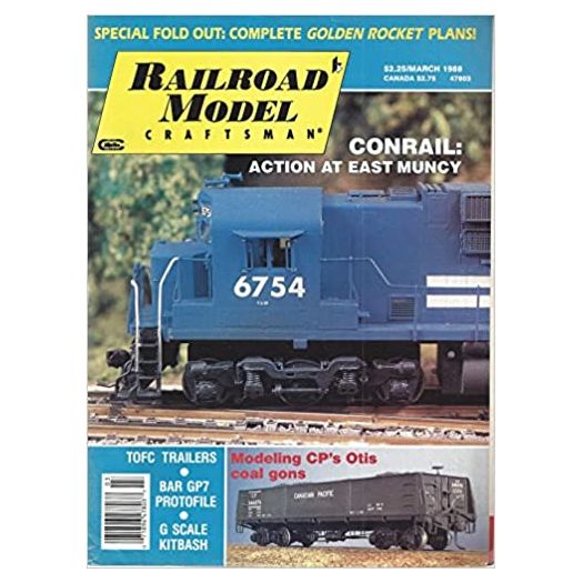 Railroad Model Craftsman March 1988 - Vol 56 No. 10 (Collectible Single Back Issue Magazine)