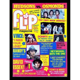 Flip Teen Magazine Osmonds, DeFrancos, Chico And The Man, Mantooth, Linda Blair May 1975 (Collectible Single Back Issue Magazine)