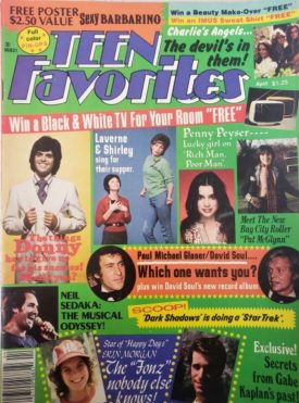 Teen Favorites Osmonds, John Travolta, Charlies Angels, Bay City Rollers, More April 1977 (Collectible Single Back Issue Magazine)