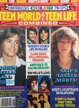 Teen World / Teen Life Combined 2 in 1 Issue Shaun Cassidy, Leif Garret, Kristy McNichol June 1978 (Collectible Single Back Issue Magazine)