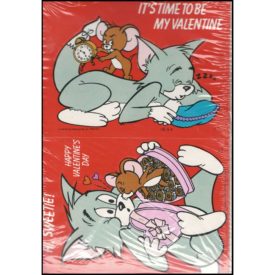 Vintage 1980's Valentine's Day Cards "Tom & Jerry" 12 Count by American Greetings