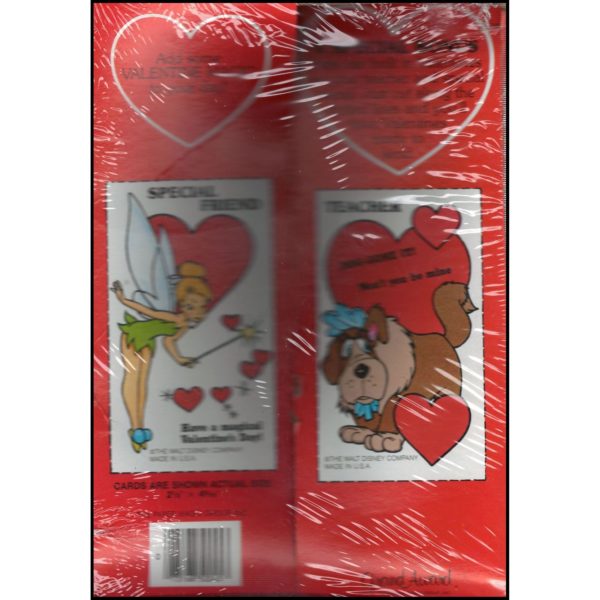 Vintage 1980's Valentine's Day Cards "Peter Pan" 38 Count by Grand Award