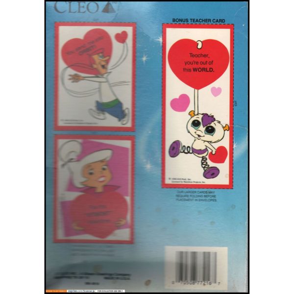 Vintage 1990 Valentine's Day Cards "The Jetson's" 38 Count by Cleo/Gibson