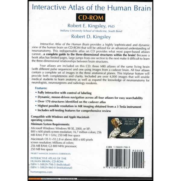 Interactive Atlas of the Human Brain (CD)