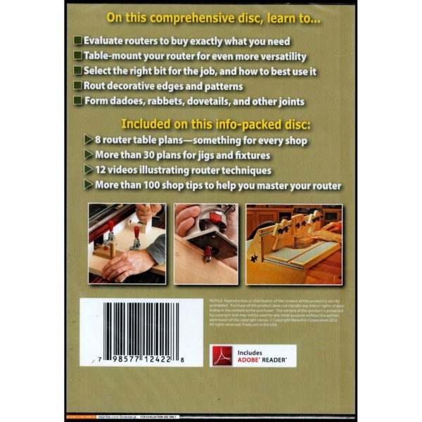 Complete Guide to Mastering Your Router - Wood Magazine (DVD)