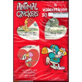 Vintage 1985 Valentine's Day Cards "Animal Crackers" Roger Bollen 30 Count