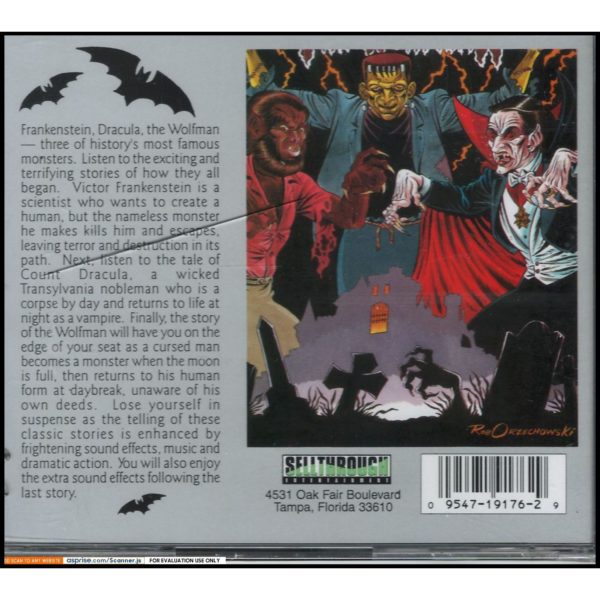 Story of Frankenstein Dracula & Wolfman (Audio CD)