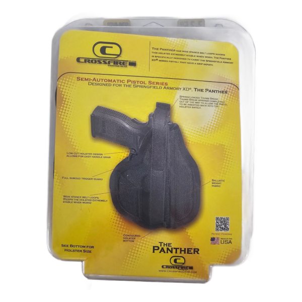 CrossFire Gun Holster The Panther 3" - 3.5" Semi-Auto Compact Pistol Springfield XD Right hand