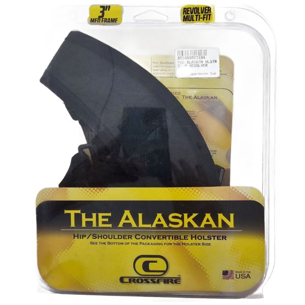 CrossFire Alaskan Convertible Hip/Belt Gun Holster 3" Medium Frame Revolvers