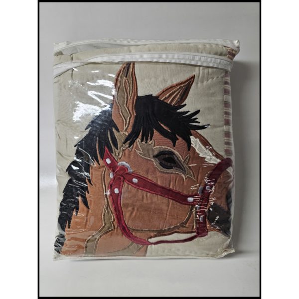 Vintage Longaberger Homestead Quilted Horse Throw (47 x 58)
