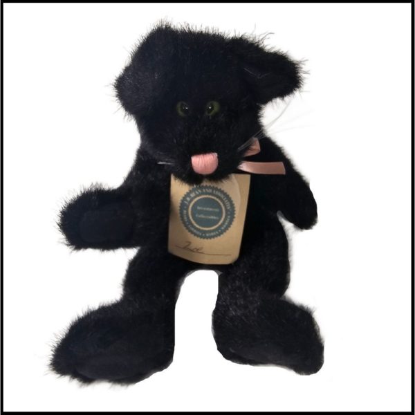 Zoe R Grunklin Retired BOYDS Bears Collection Bean Bag Black Cat 11 in