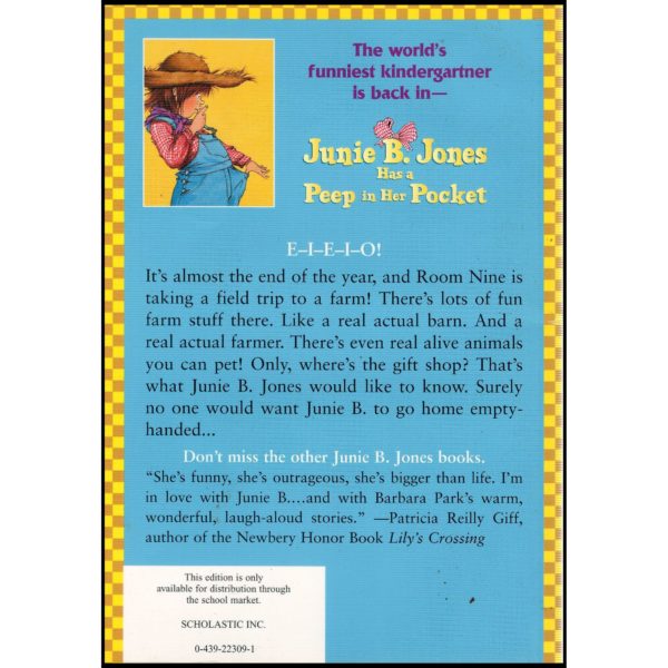 Junie B. Jones Has a Peep in Her Pocket No. 15 (Paperback)