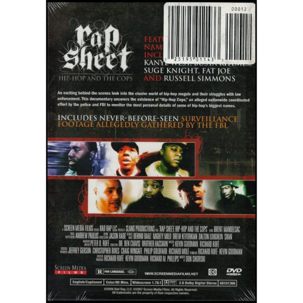 Rap Sheet: Hip Hop and the Cops (DVD)