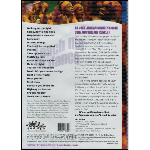 Teach Me To Dance - 60 Voice African Children's Choir (DVD)