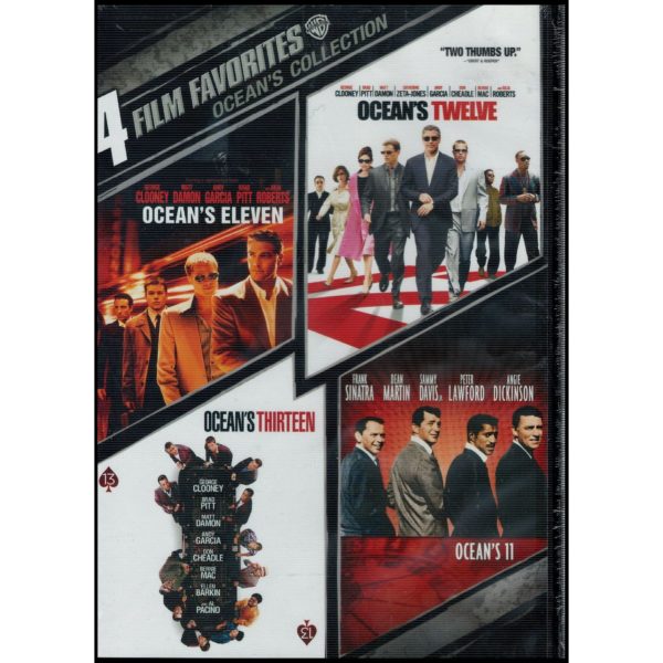 4 Movie Collection: Ocean's Collection (Ocean's 11 (1960), Ocean's Eleven (2001), Ocean's Twelve, Ocean's Thirteen) (DVD)