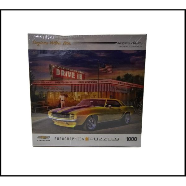 1969 Chevrolet Camaro Puzzle Z28 1000 Piece Jigsaw Daytona Yellow Zeta