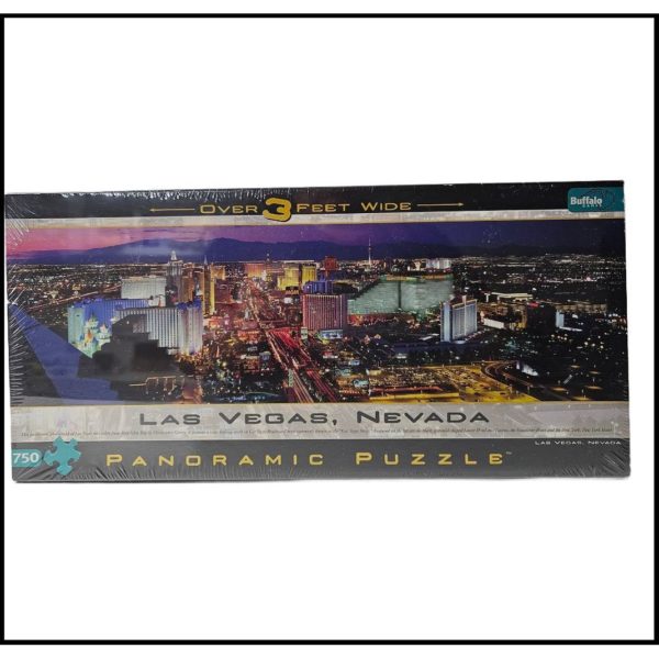 Las Vegas Panoramic Jigsaw Puzzle 750 Piece Over 3 Feet Wide MADE IN USA