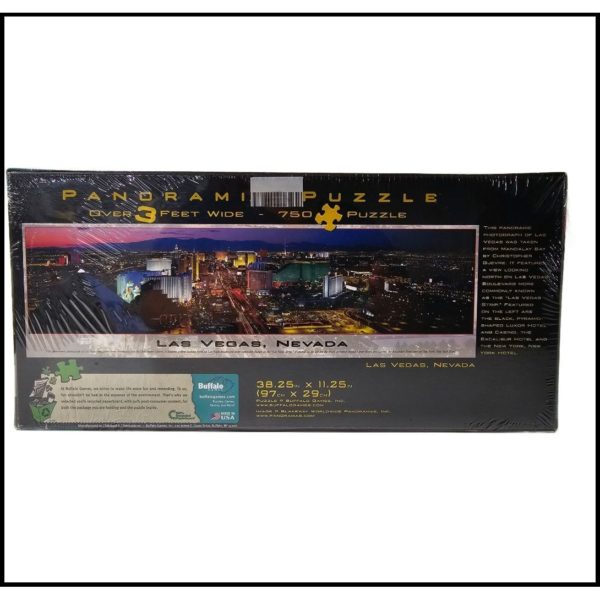 Las Vegas Panoramic Jigsaw Puzzle 750 Piece Over 3 Feet Wide MADE IN USA