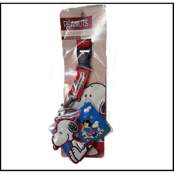 Peanuts Snoopy Lanyard w/ Dangle & ID Holder